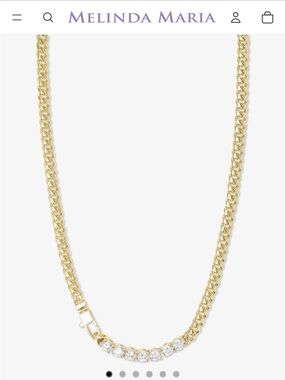 Melinda Maria Julian Loves Diamonds Necklace 5mm 18 inch